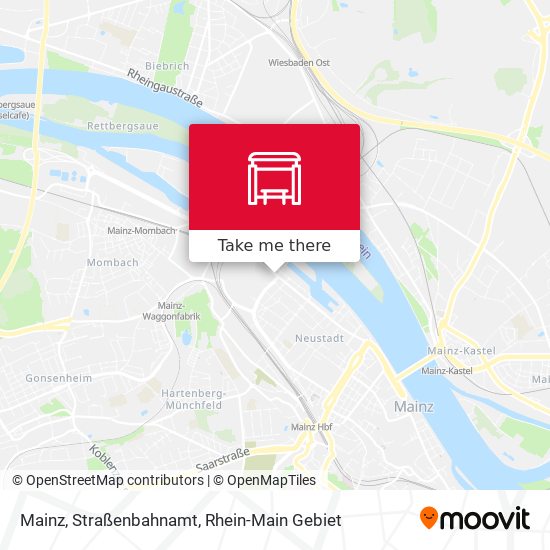 Карта Mainz, Straßenbahnamt