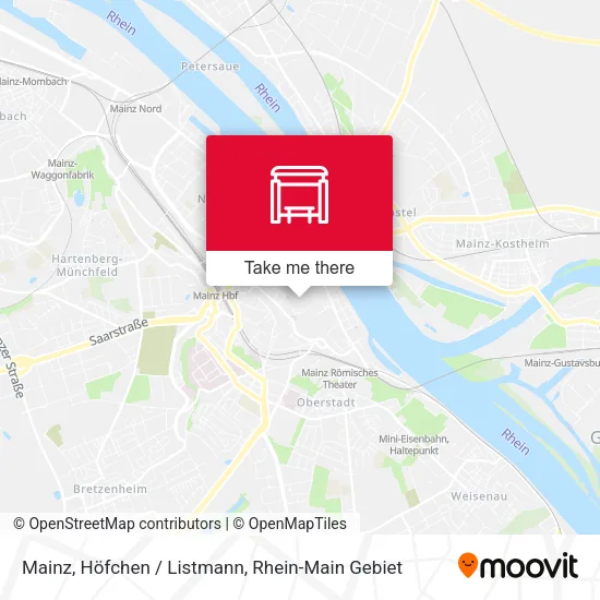 Карта Mainz, Höfchen / Listmann