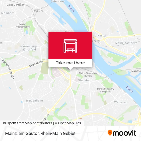 Карта Mainz, am Gautor