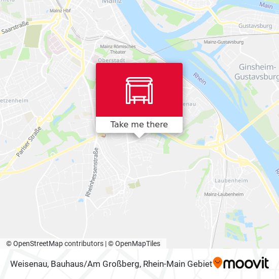 Weisenau, Bauhaus/Am Großberg map