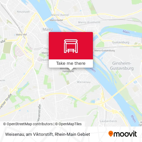 Карта Weisenau, am Viktorstift