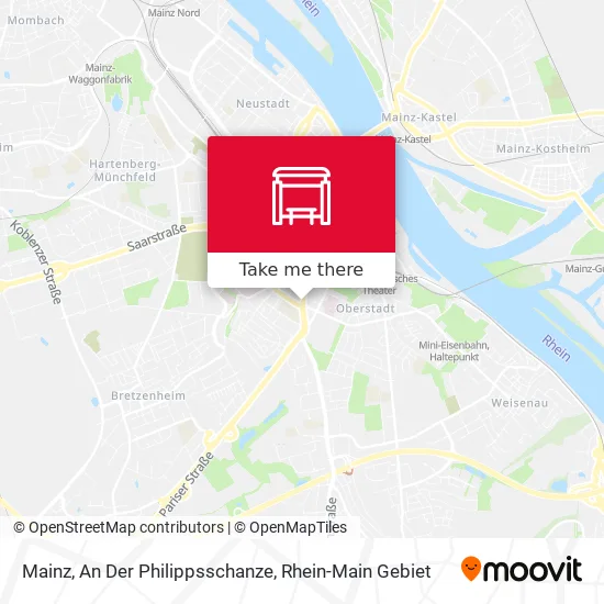 Карта Mainz, An Der Philippsschanze