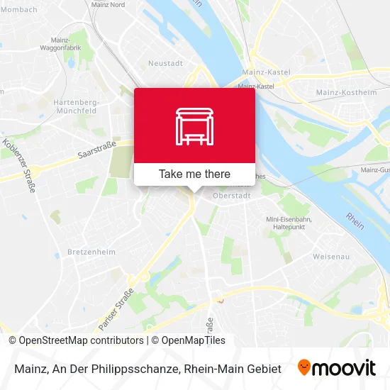 Карта Mainz, An Der Philippsschanze