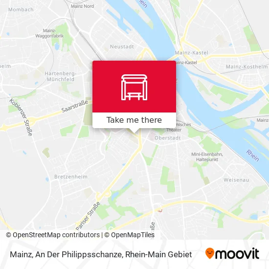 Карта Mainz, An Der Philippsschanze
