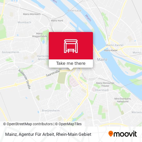 Карта Mainz, Agentur Für Arbeit