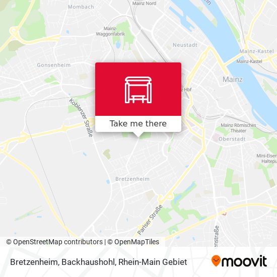 Bretzenheim, Backhaushohl map