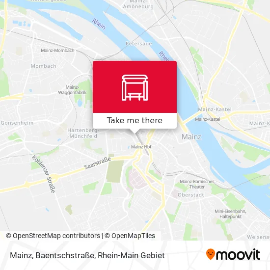 Карта Mainz, Baentschstraße