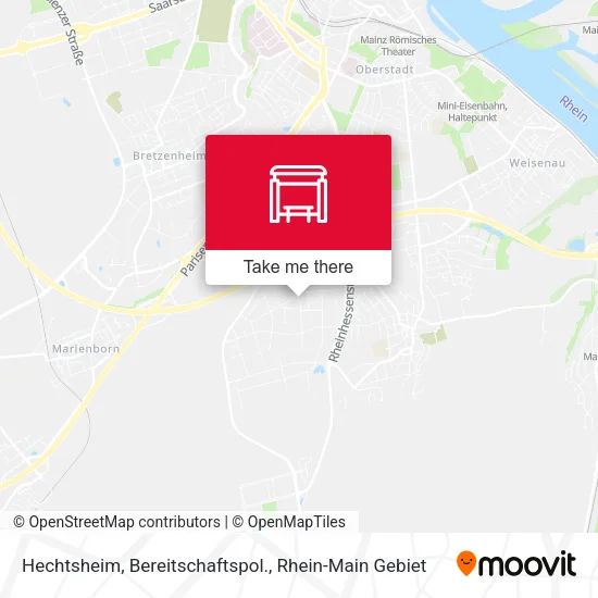 Карта Hechtsheim, Bereitschaftspol.
