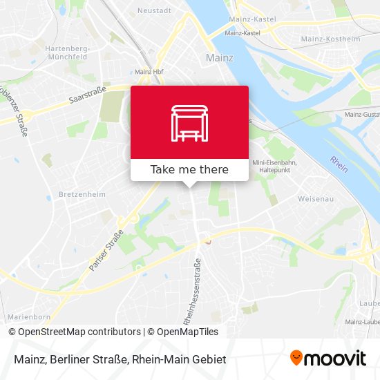 Mainz, Berliner Straße map