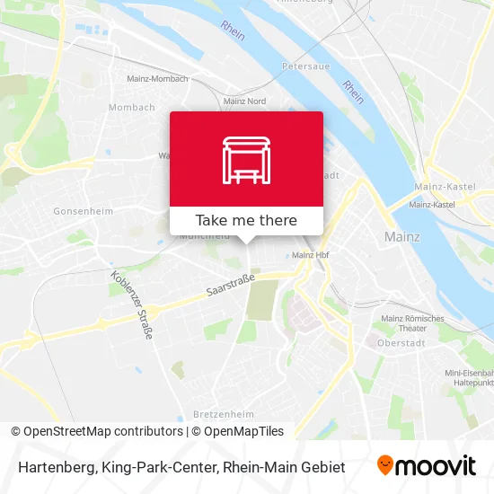 Карта Hartenberg, King-Park-Center