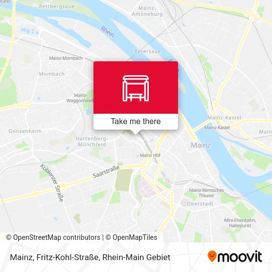 Карта Mainz, Fritz-Kohl-Straße