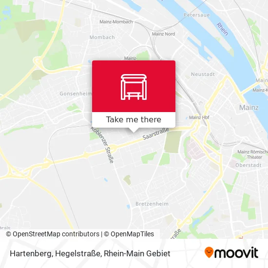 Карта Hartenberg, Hegelstraße
