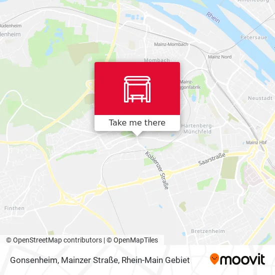 Карта Gonsenheim, Mainzer Straße
