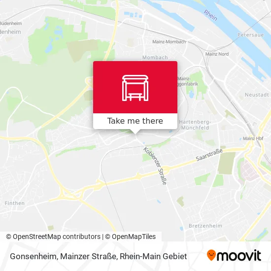 Карта Gonsenheim, Mainzer Straße