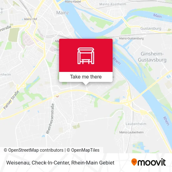 Карта Weisenau, Check-In-Center