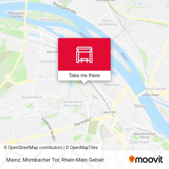 Карта Mainz, Mombacher Tor