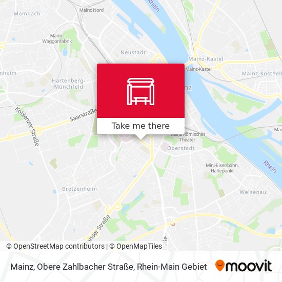 Mainz, Obere Zahlbacher Straße map
