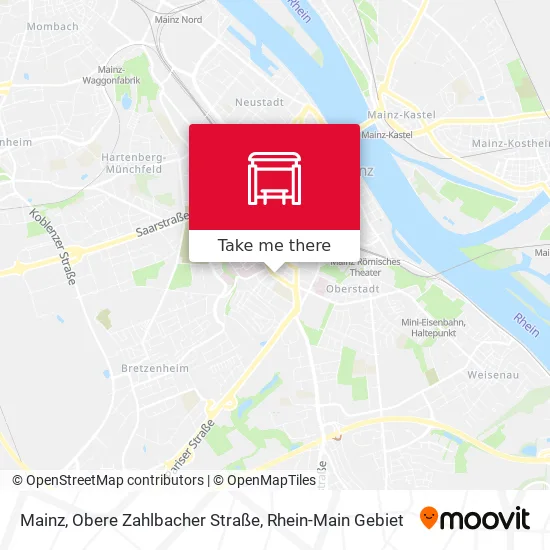 Карта Mainz, Obere Zahlbacher Straße