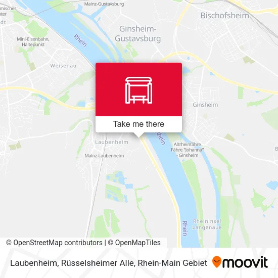 Карта Laubenheim, Rüsselsheimer Alle