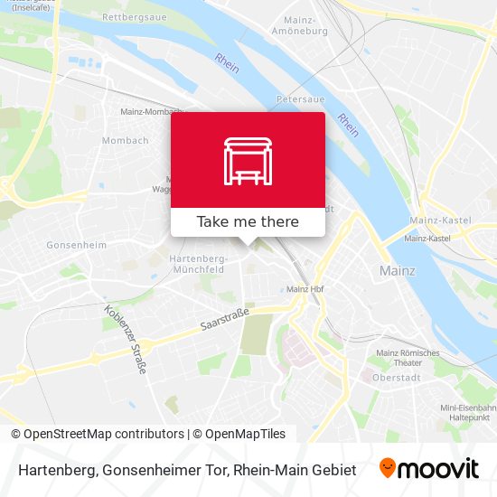 Hartenberg, Gonsenheimer Tor map