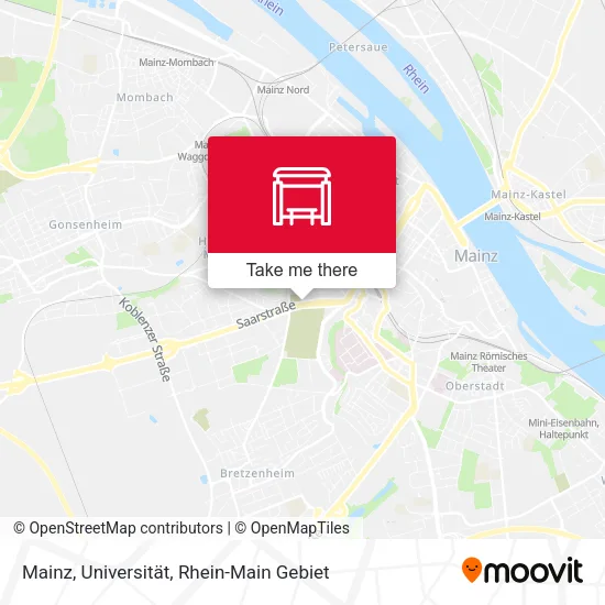 Карта Mainz, Universität