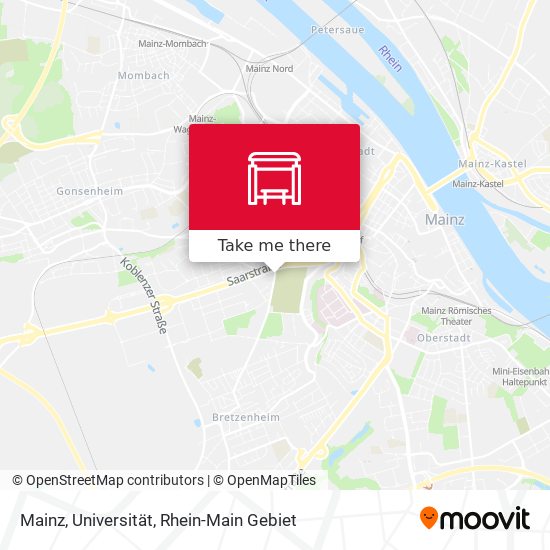 Карта Mainz, Universität