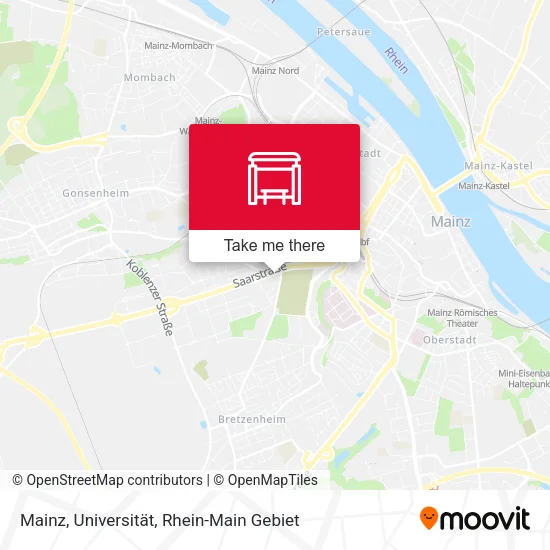 Mainz, Universität map