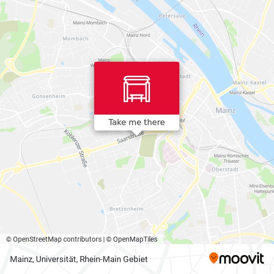 Карта Mainz, Universität