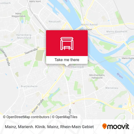 Карта Mainz, Marienh. Klinik. Mainz