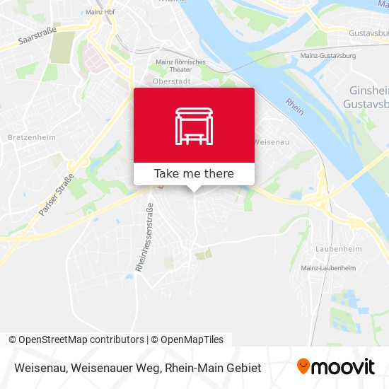 Weisenau, Weisenauer Weg map