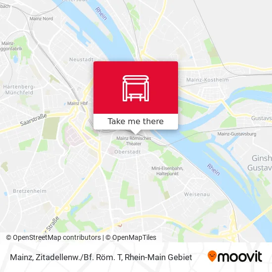 Карта Mainz, Zitadellenw./Bf. Röm. T