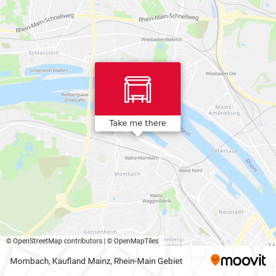 Mombach, Kaufland Mainz map