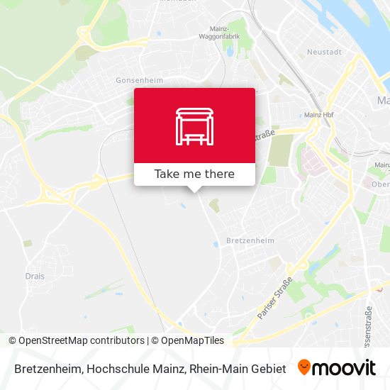 Bretzenheim, Hochschule Mainz map