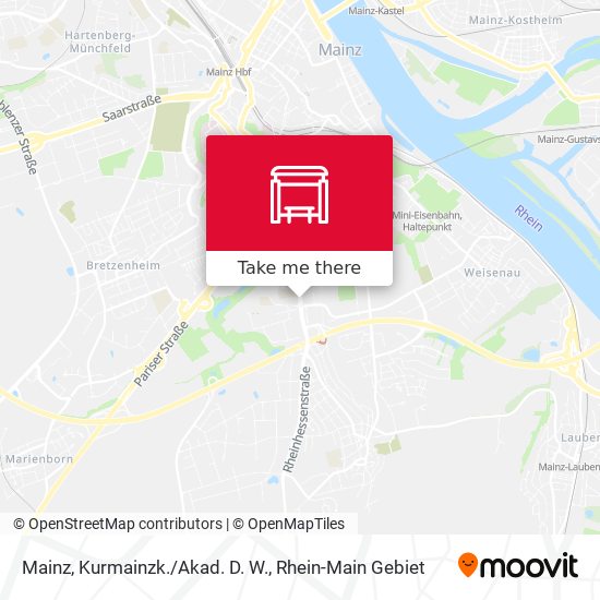 Карта Mainz, Kurmainzk./Akad. D. W.