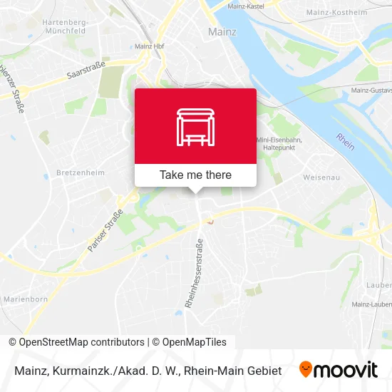 Карта Mainz, Kurmainzk./Akad. D. W.