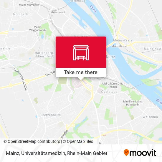 Карта Mainz, Universitätsmedizin