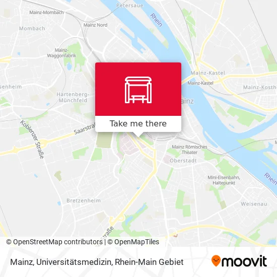 Карта Mainz, Universitätsmedizin