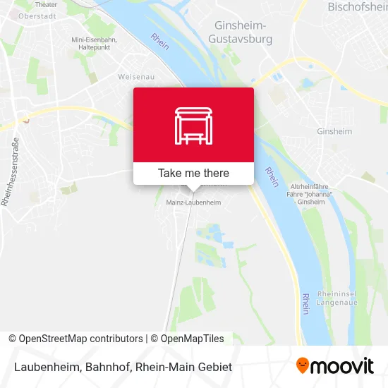 Laubenheim, Bahnhof map