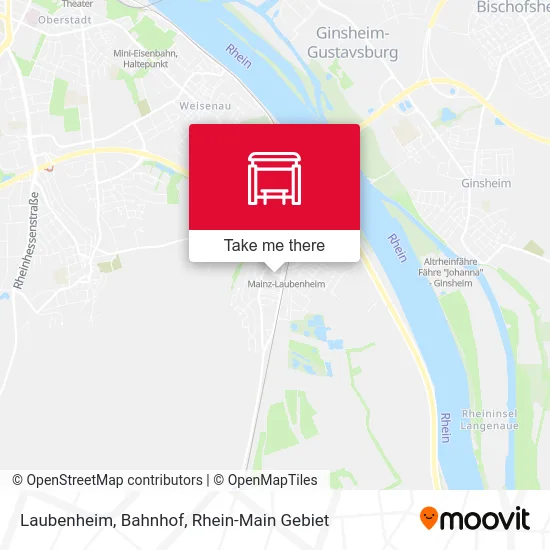 Laubenheim, Bahnhof map