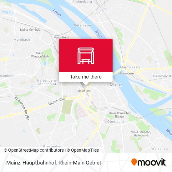Mainz, Hauptbahnhof map