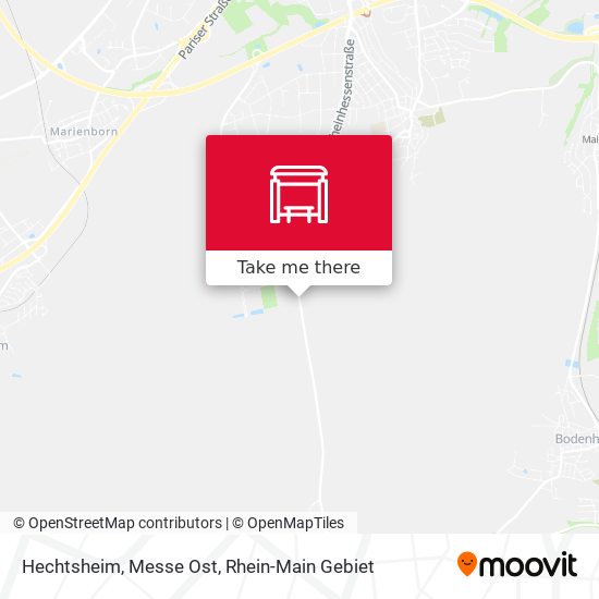 Hechtsheim, Messe Ost map