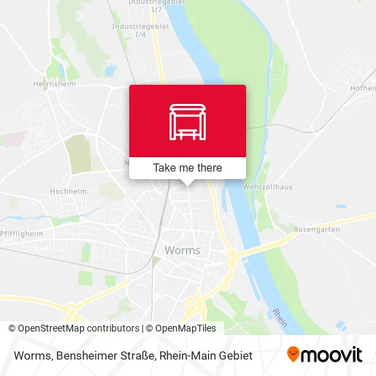 Карта Worms, Bensheimer Straße