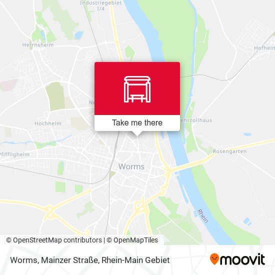 Worms, Mainzer Straße map