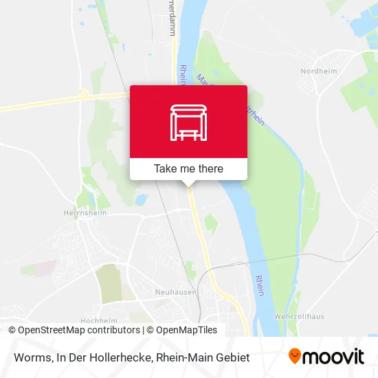 Карта Worms, In Der Hollerhecke