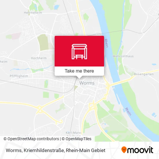 Карта Worms, Kriemhildenstraße