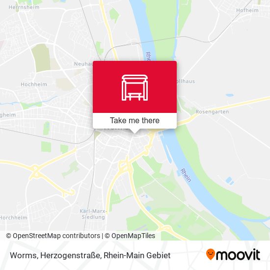 Worms, Herzogenstraße map