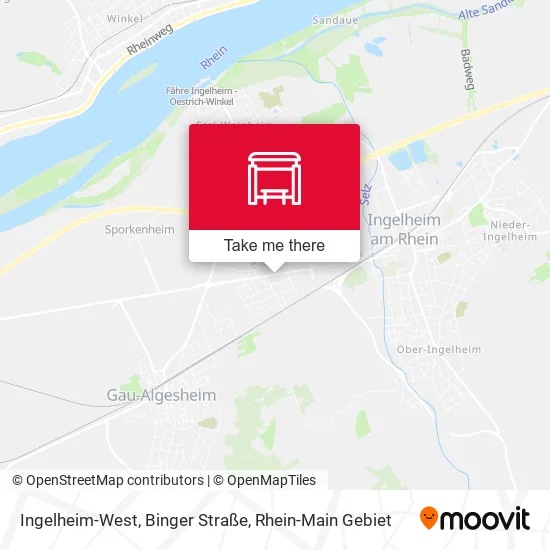 Карта Ingelheim-West, Binger Straße