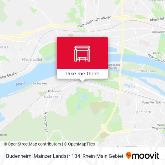 Карта Budenheim, Mainzer Landstr 134