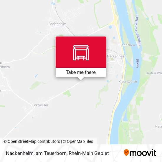 Карта Nackenheim, am Teuerborn