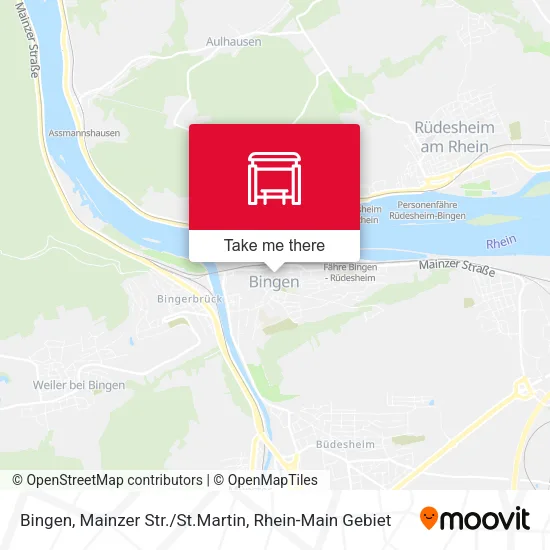 Карта Bingen, Mainzer Str./St.Martin